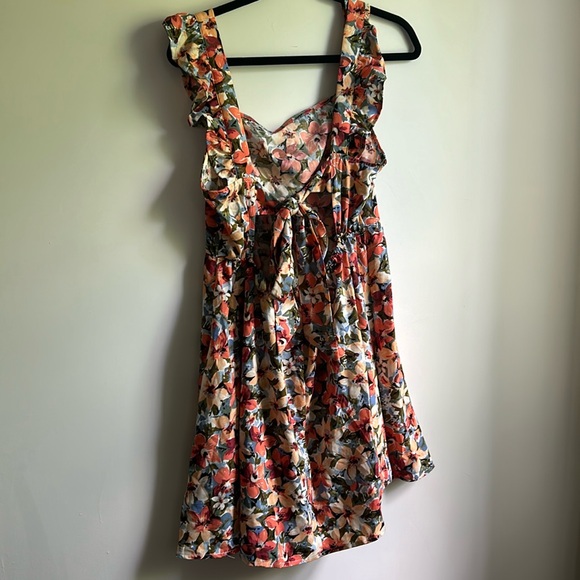 Flora Ruffle Mini Dress - Picture 2 of 3